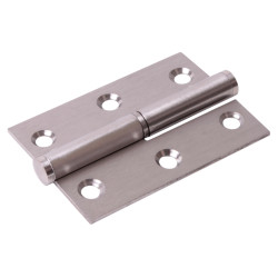 Lift-Off Butt Door Hinge - 75 x 53 x 2mm - Right Hand - Satin Stainless Steel - Pair