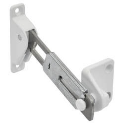 Surface Mounted uPVC/Timber Window Restrictor - 100 x 85mm - Right Hand - White