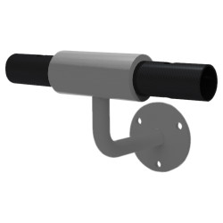 FibreRail Bracket - Key Clamp System - Wall Mount Tee - Grey
