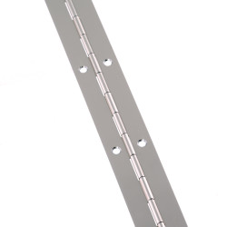 Touchpoint Steel Continuous Piano Hinge - 1850 x 25 x 0.7mm - Nickel Plated