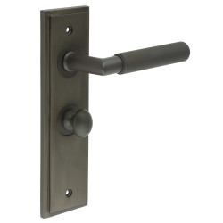Burlington by Frelan Dark Bronze Fire Rated Bathroom Door Handles - Piccadilly - Inner 1 - 200 x 55mm