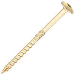 SiDAX Timber Frame Screws Wafer Head - 6.7 x 95mm - Yellow Zinc - Pack of 50