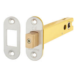 Altro 8mm Tubular Bathroom Deadbolt - 127mm Case - 108mm Backset - Radius - Satin Stainless Steel