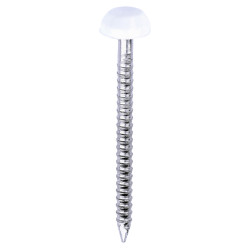 TIMCO Polymer Headed Pins - 30mm Length - White - Pack of 250