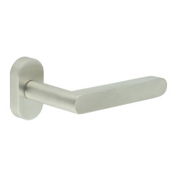 CRES by Frelan CR-101 uPVC Multipoint Door Handle on Oval Rose - Satin Stainless Steel