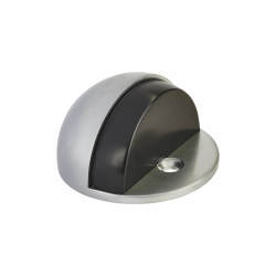 Hampstead Half Moon Oval Floor Door Stop - 30 x 45mm - Satin Chrome