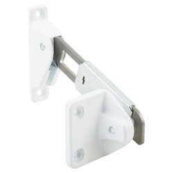 Surface Mounted uPVC/Timber Window Restrictor - 100 x 85mm - Left Hand - White