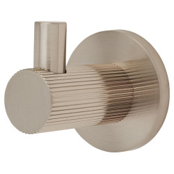 Altro Lines Single Coat Hook - 50 x 25mm - Satin Nickel