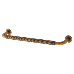 Altro Crewe 10mm Reeded D-Bar Cabinet Pull Handle - 160mm Centres - Antique Brass