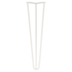 Altro Hairpin Leg - 3 Pin - 500mm Height - White - Pair
