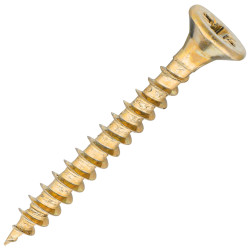 SiDAX General Purpose Pozi Countersunk Wood Screws - 3.5 x 30mm - Yellow Zinc - Pack of 200
