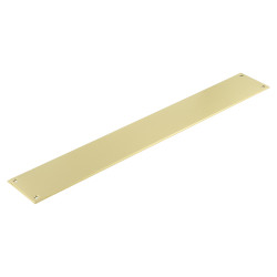 CRES by Frelan 316 Stainless Steel Finger Plate - 550 x 74 x 3mm - Satin Brass