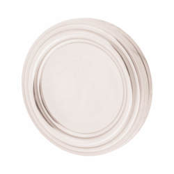 Jedo Covered Escutcheon - 42mm Diameter - Keyhole - Polished Nickel