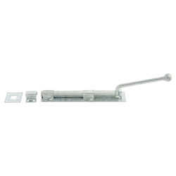 Monkey Tail Gate Bolt - Straight Handle - 385mm Length - Galvanised