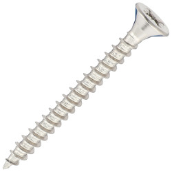 SiDAX Pozi Countersunk Wood Screws - 5.0 x 50mm - A2 Stainless Steel - Pack of 200