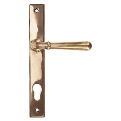 From The Anvil Newbury uPVC Slimline Multipoint Door Handle - 92mm c/c - Polished Bronze