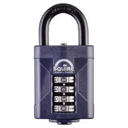 Squire CP50 Combination All Weather Padlock - 50mm Body - 22 x 26mm Shackle - Blue