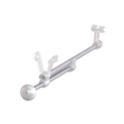 elfa Top Track System - Extendable Clothes Valet Rod - 272 x 40 x 63mm - Silver