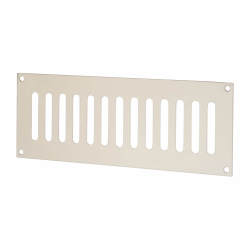 Altro Plain Slotted Vent - 242 x 89mm - 4800mm² Free Air Flow - Polished Stainless Steel