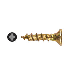 TIMCO Velocity Pozi Countersunk Wood Screws - 4.5 x 30mm - Yellow Zinc - Pack of 200