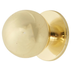 Touchpoint Ball Cabinet Knob - 18mm Diameter - Satin Brass