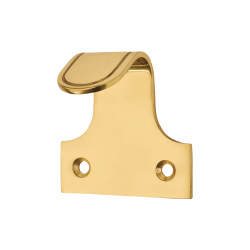 Altro Quality Sash Window Finger Lift - 50 x 35mm - Polished Brass