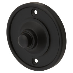 Hampstead Round Bell Push - 65mm Diameter - Matt Black