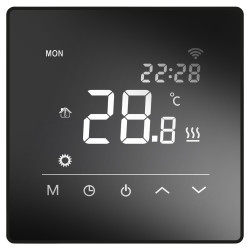 Heat My Home HMH200B App Controlled Thermostat for Electric Underfloor Heating - Black