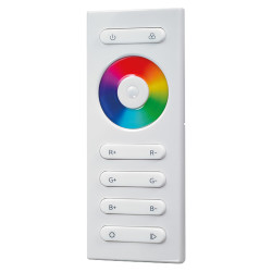 Integral LED 12-24V 180-360W RF Receiver Touch and Button Remote for RGB Strip Lights - White