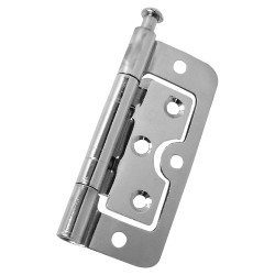 Loose Pin Hurlinge Cabinet Hinge - 75 x 55 x 1.5mm - Polished Chrome - Pair
