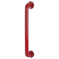 Hoppe AR602/600 Nylon D-Bar Door Pull Handle on Rose - Screw Fix - 600mm c/c - Rouge Red