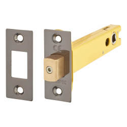 Altro 8mm Tubular Bathroom Deadbolt - 127mm Case - 108mm Backset - Square - Black Nickel