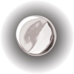Mirror Screw Threaded Cap - Flat - 15mm Diameter - Chrome