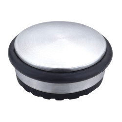 Hampstead Heavy Duty Puck Door Stop - 94 x 38mm - Satin Stainless Steel