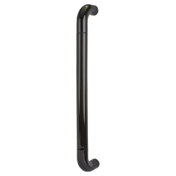 Hoppe AR602/600 Nylon D-Bar Door Pull Handle - Bolt Fix - 600mm c/c - Ebony Black