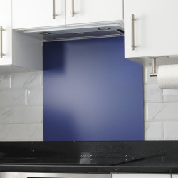 Altro Aluminium Kitchen Splashback - 900 x 750mm - Matt Ultra Marine Blue