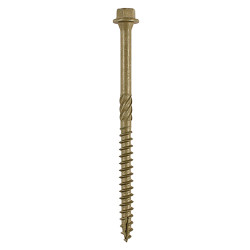 TIMCO Timber Frame Screws Hex Head - 6.7 x 100mm - Green - Pack of 50