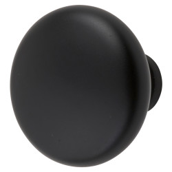 Alexander & Wilks Wade Round Cabinet Knob - 38mm Diameter - Matt Black