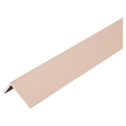 Rothley 2500mm Aluminium Angle - Unequal Sided - 15.5 x 27.5 x 1mm - Rose Gold