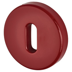 Hoppe AR600/26 Nylon Escutcheon - 52mm Diameter - Keyhole - Rouge Red - Pair