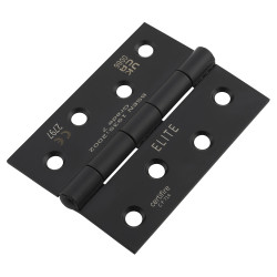 Altro Steel Grade 7 Butt Fire Door Hinge - 100 x 76 x 2mm - Matt Black - Pair
