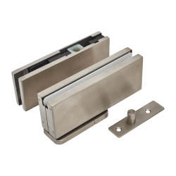 Rutland Hydraulic Glass Patch Door Closer - Power Size 3 - Non Hold Open - Satin Stainless Steel