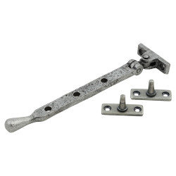 From The Anvil Pear Drop Casement Window Stay - 8"/203mm Length - Pewter