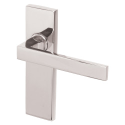 Heritage Brass by M Marcus Polished Chrome Latch Door Handles - Delta Range - 157 x 43mm