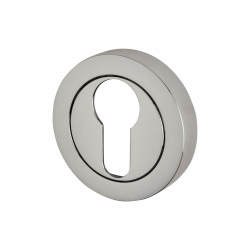 Jedo Escutcheon - 50mm Diameter - Euro - Polished Chrome
