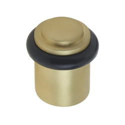 Burlington by Frelan Stepped Floor Door Stop - 40 x 38mm - Satin Brass