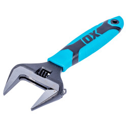 OX Pro Ultra Wide Jaw Adjustable Wrench - 150mm/6" Length