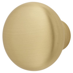 Alexander & Wilks Wade Round Cabinet Knob - 32mm Diameter - Satin Brass