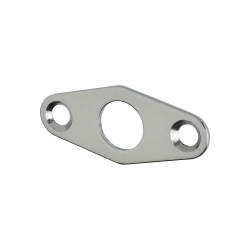 Budget Lock Escutcheon - 51 x 21mm - Satin Chrome