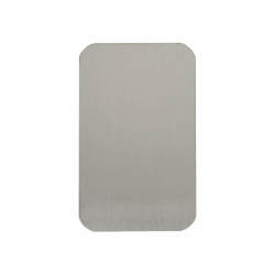 Touchpoint Jumbo Adhesive Fixing Escutcheon - 100 x 60mm - Blank - Satin Stainless Steel